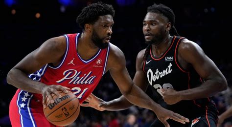 Joel Embiid 35 Point Performance Leads 76ers To Franchise Record Victory Over Pistons Bvm Sports