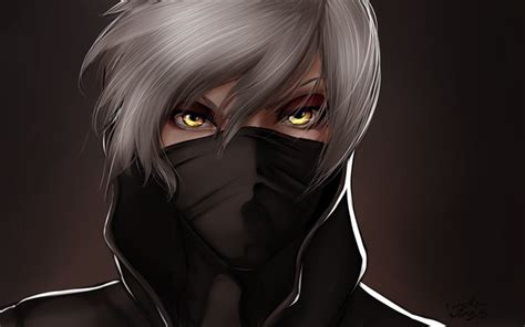 Download Wallpapers Mask Guy Anime Face For Desktop