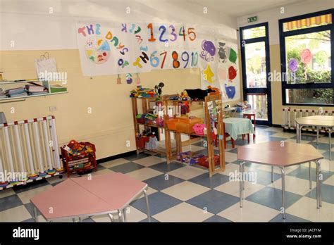 Inside Of A Kindergarten Preschool Classroom Stock Photo Alamy