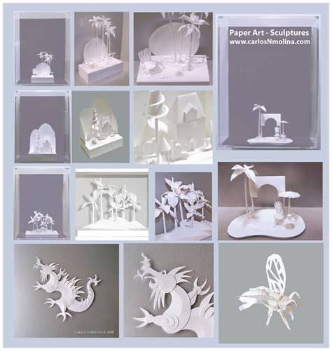 Paper Art White Sculptures Samples Of My Paper Art My C Flickr