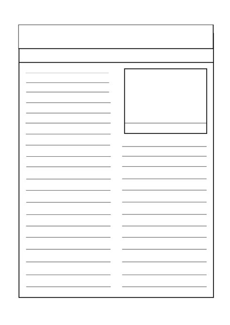 Free Printable Newspaper Templates Word Pdf For Kids Students