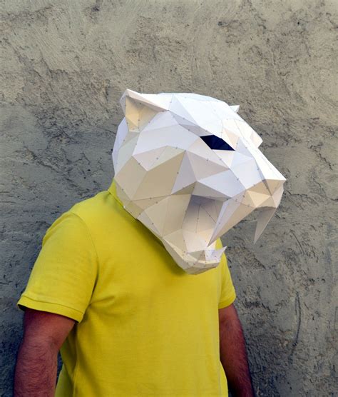 Make Your Own Sabertooth Tiger Mask Papercraft Sabertooth Image 1