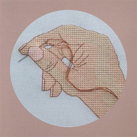 Stitching Hand Cross Stitch Pattern Etsy Italia