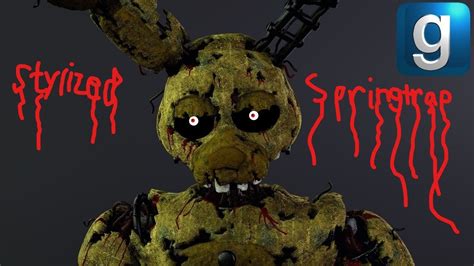 Stylized Springtrap Replaces Original Springtrap Garrys Mod Fnaf