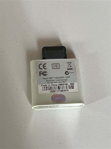 Genuine Official Microsoft Xbox 360 256mb Memory Unit Card Retro Unit