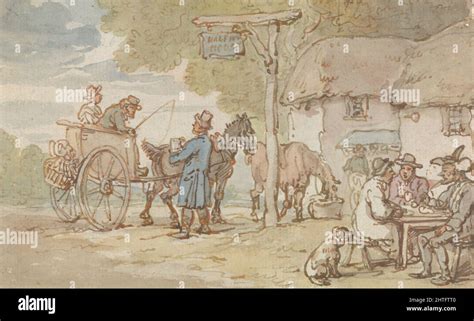 Thomas Rowlandson Dr Syntax Outside The Halfway House Stock Photo Alamy