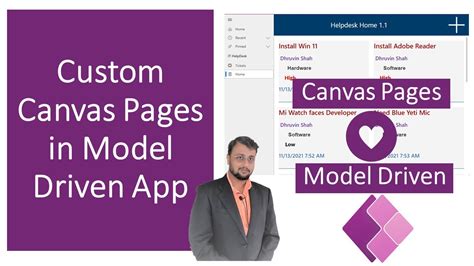 Add A Custom Page To Model Driven Power Apps Youtube