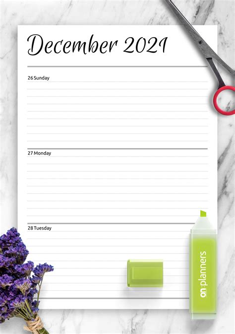Weekly Planner Printable Planner SVG File