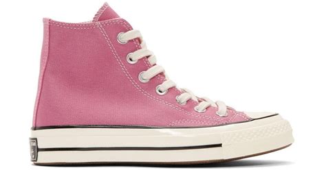 Converse Canvas Pink Chuck 70 High Sneakers Lyst