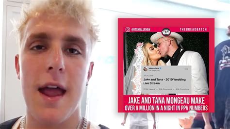 Jake Paul Reacts To Wedding Live Stream Drama After Marrying Tana