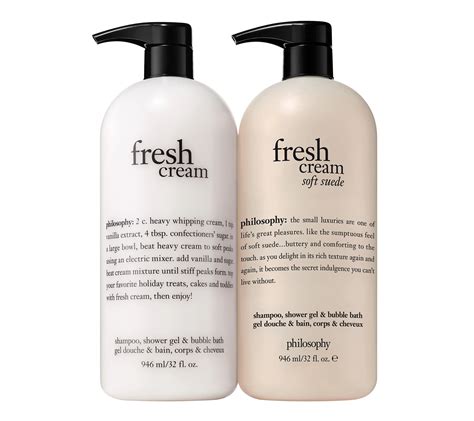 Philosophy Super Size Fresh Cream And Soft Suede Shower Gel Duo