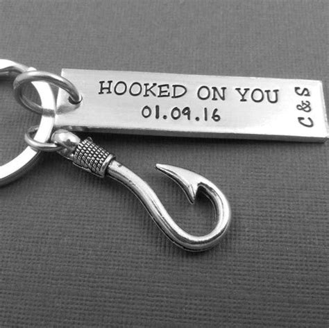 Hooked On You Keychain Customizedlabs