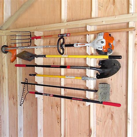 Our Universal Garden Tool Holder Stores Tools Horizontally