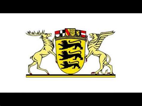 Bei der gründung herrschte uneinigkeit, was die verwendung der. Baden-Württemberg - Wappen und Flagge - YouTube
