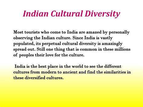 Indian Cultural Diversity Powerpoint Slides