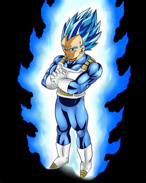 The Blue Gohan Is Standing With His Arms Crossed