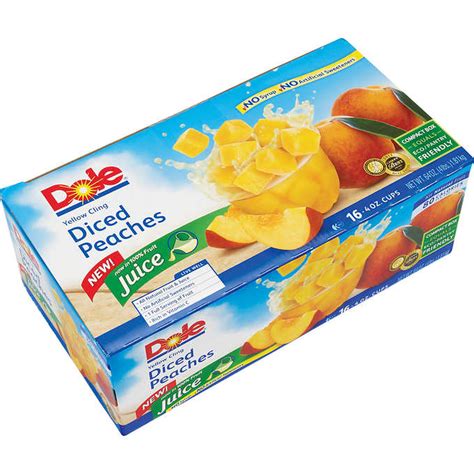 Dole Diced Fruit Cup Variety Pack 4 Oz 16 Count Cup Of Cheers