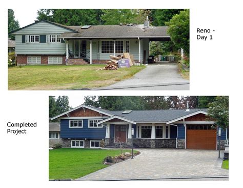 Before And After Photos Renovation Of 1960s Split Level Rancher