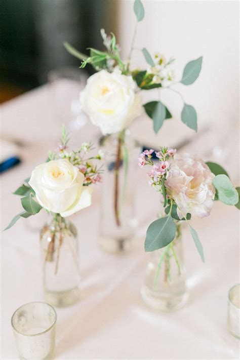 Learn how to make your own wedding bouquets with afloral's simple floral design how to's and a premium selection of faux flowers. Simple floral centerpieces, jars with cream roses ...