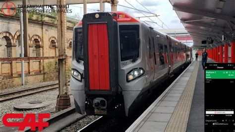 Transport For Wales Caf Class 197 Chester To Crewe Youtube