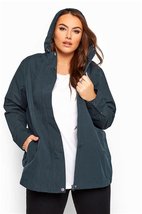 Navy Waterproof Jacket Yours Clothing