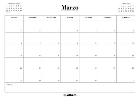 Calendario 2023 Para Imprimir En  Y Pdf Gratis