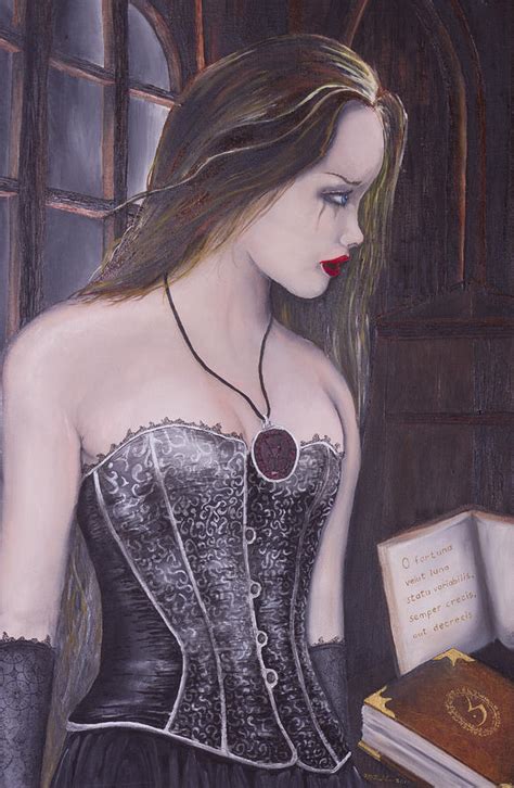 Goth Girl Painting By Manfred Prinsloo