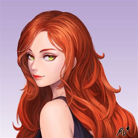 Ruwaki Image Zerochan Anime Red Hair Red Hair Girl With Green Eyes