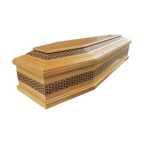 Italian Style Ccasket Classic Paulownia Wood Coffin China Funeral