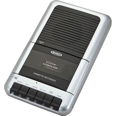 Customer Reviews Jensen Cassette Player Recorder Silver Mcr 100 Best Buy