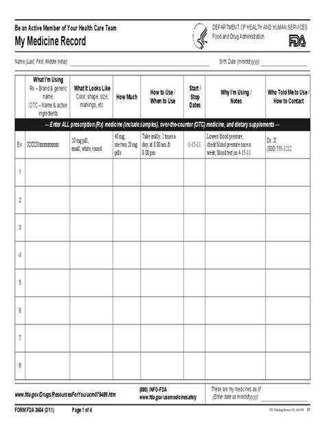 Hospital Record Template