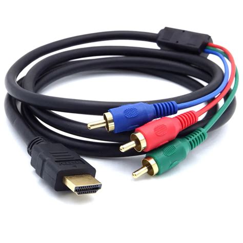 Hdmi To Av Cable Hdmi To 3rca Video Component Convert Cable 3 Rca