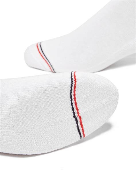 tommy hilfiger cotton 2 pack crew socks in white for men lyst