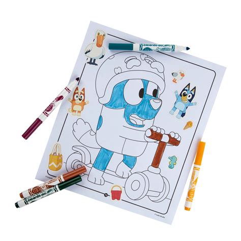 Crayola Color And Sticker Activity Set Bluey 1 Ct Shipt