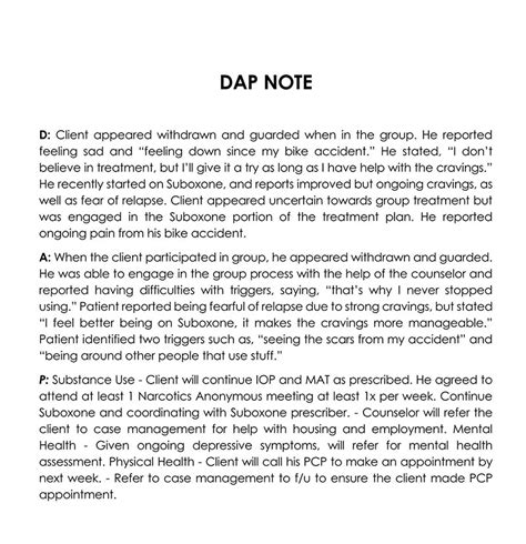 24 Dap Note Examples What Are Dap Notes