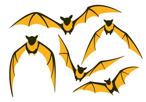 Flying Fox Vector Bat Pack Download Free Vector Art Stock Graphics