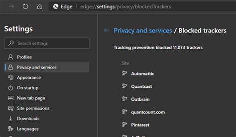 Whats New With Tracking Prevention In Microsoft Edge