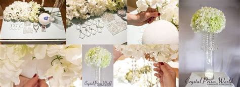 How To Make A Wedding Centerpiece Using Crystals And Chain On A Budget