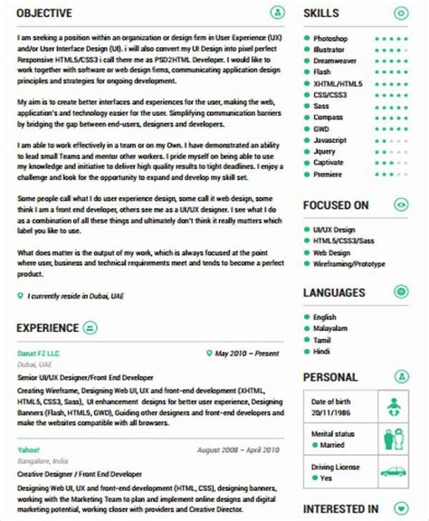 If your skills sizzle but your resume fizzles, check out this resume sample for improvement ideas. 25 Front End Developer Resume Template in 2020 (With ...