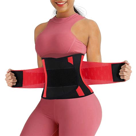 buy ctrilady women waist cincher trimmer waist trainer belt workout belt slim belly band body