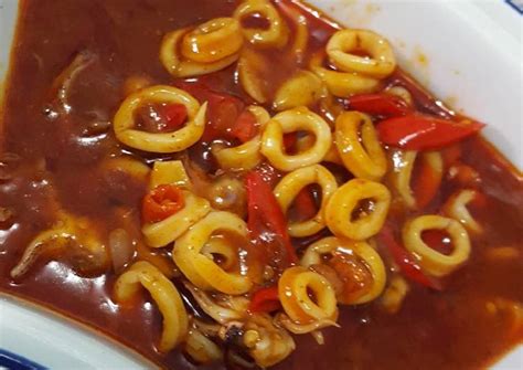 1 ekor ikan gurame 1 bks bumbu racik ikan goreng (saya pkai ayam goreng). Resep Masakan Cumi Saus Padang
