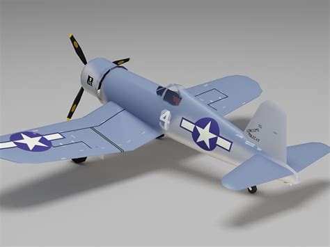 F4u Corsair 3d Model