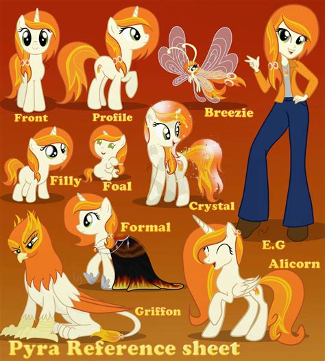 Pyra Blaze Reference Sheet by thasbrony on DeviantArt