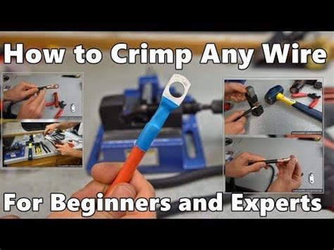 House wiring for beginners gives an overview of a typical basic domestic 240v mains wiring system as used in the uk, then discusses or links to the common options and extras. How to Crimp Various Electrical Wires: Beginner and Expert Tutorial - YouTube (With images ...
