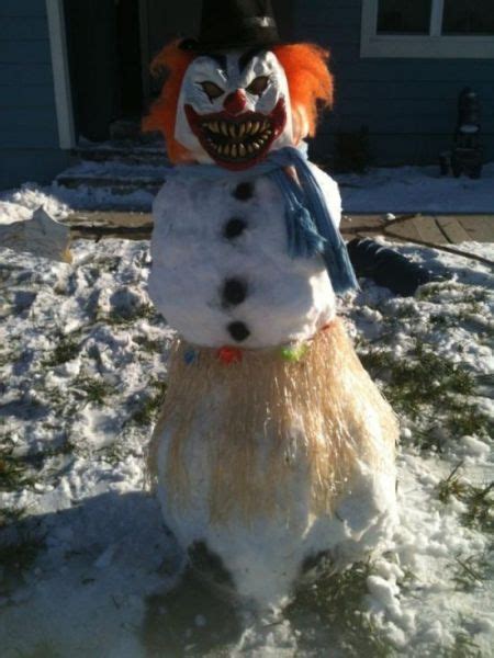 Snowman Clown Scary Clowns Snowman Photos Creepy