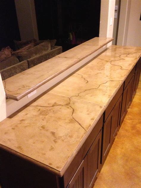 For example, if you wanted 2 thick countertops, the pieces would be cut to 2 3/4 x 61 1/2 for the long sides mix your concrete. Concrete Installer Discovers Concrete Countertops ...