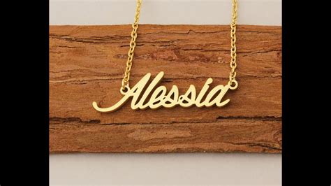 Alessia Name Necklace Youtube