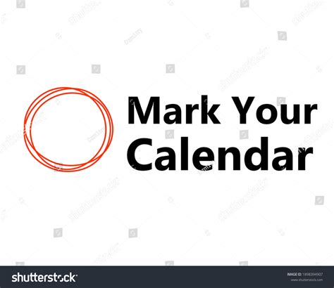 Mark Your Calendar Design Clipart Image Stock Vector Royalty Free