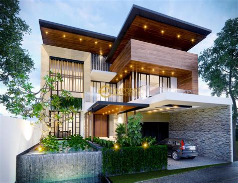 Desain Rumah Bergaya Modern Tropis Di Bandung