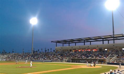 Baseball Game In Pensacolas New Bayfront Maritime Park Stadium